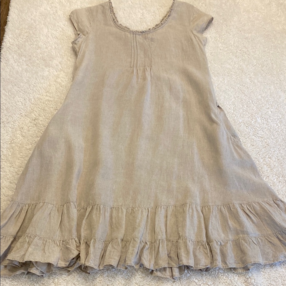 Heart’s Desire Linen Prairie dress